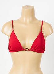 Haut de maillot de bain rouge ICONE pour femme seconde vue
