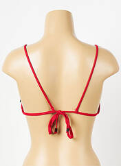 Haut de maillot de bain rouge ICONE pour femme seconde vue