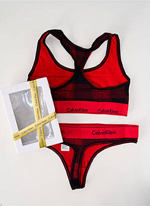 Lingerie rouge CALVIN KLEIN femme