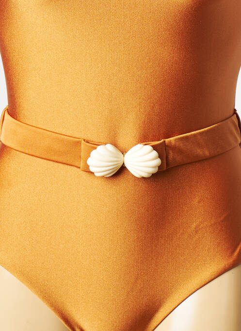 Maillot de bain 1 pièce orange ALBERTINE pour femme