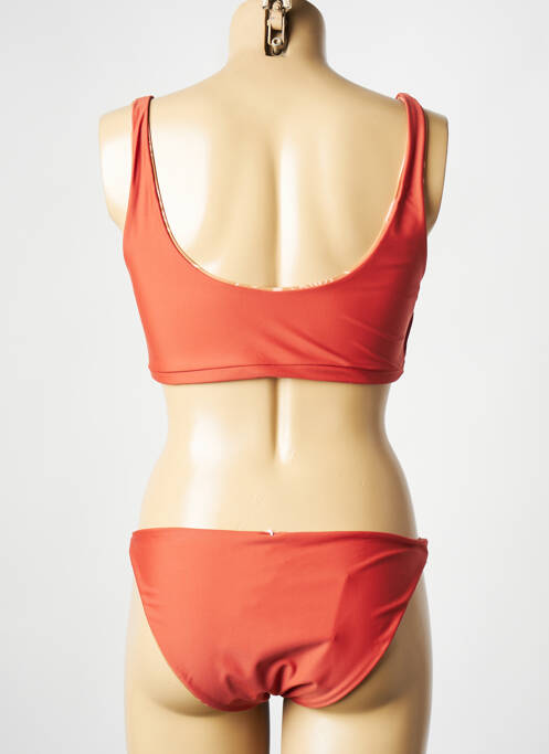 Maillot de bain 2 pièces marron WILD pour femme