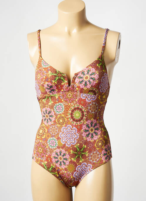 Maillot de bain 1 pièce marron MOMONI pour femme