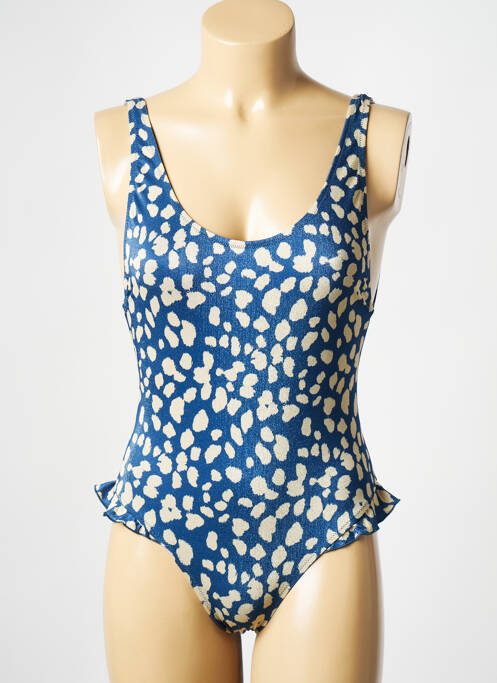 Maillot de bain 1 pièce bleu JOLIES MOMES pour femme