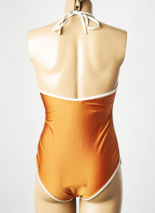 Maillot de bain 1 pièce orange ALBERTINE pour femme