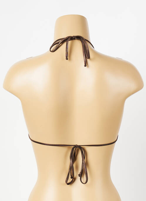 Haut de maillot de bain marron MOMONI femme