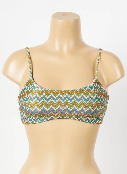 Haut de maillot de bain vert ALBERTINE pour femme