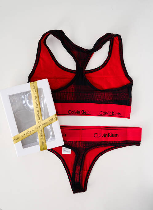 Lingerie rouge CALVIN KLEIN pour femme