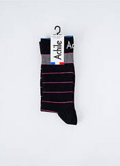 Chaussettes noir ACHILE pour unisexe seconde vue