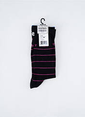 Chaussettes noir ACHILE pour unisexe seconde vue