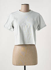 T-shirt bleu CHAMPION pour femme seconde vue