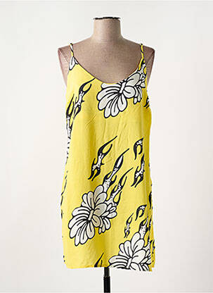 Robe courte jaune OBEY femme