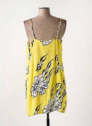 Robe courte jaune OBEY femme