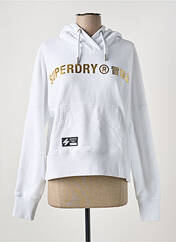Sweat-shirt blanc SUPERDRY pour femme seconde vue