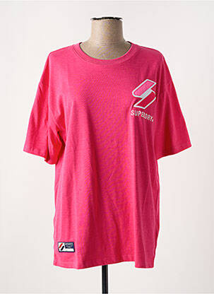 T-shirt rose SUPERDRY femme
