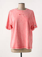 T-shirt rose CHAMPION pour femme seconde vue