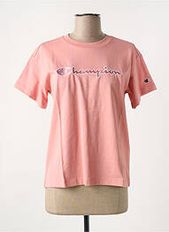 T-shirt rose CHAMPION femme