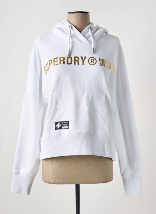 Sweat-shirt blanc SUPERDRY pour femme