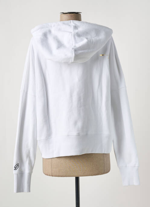 Sweat-shirt blanc SUPERDRY femme