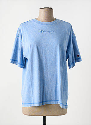 T-shirt bleu CHAMPION femme