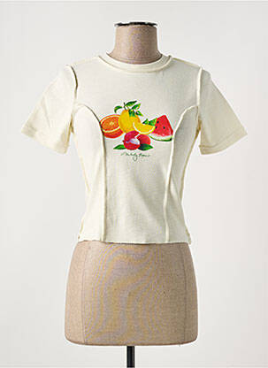 T-shirt beige MELODY EHSANI pour femme