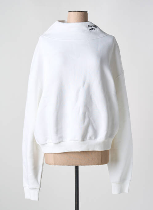 Sweat-shirt blanc REEBOK pour femme