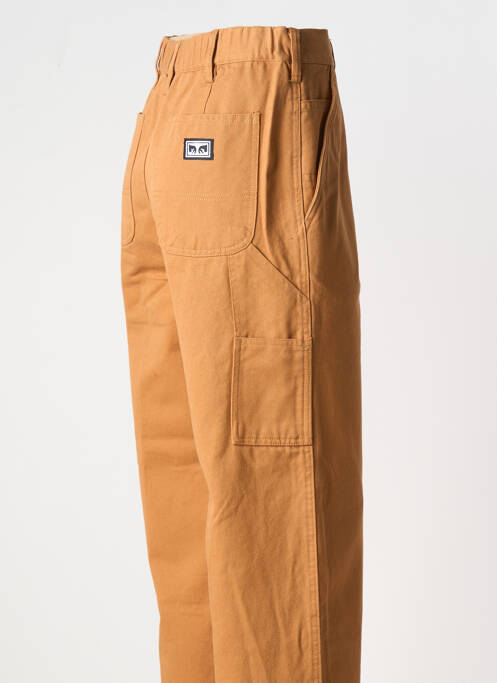 Pantalon droit marron OBEY pour femme