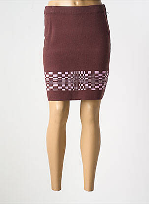 Jupe courte marron OBEY femme