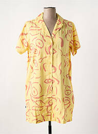 Robe courte jaune OBEY femme
