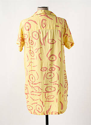 Robe courte jaune OBEY femme