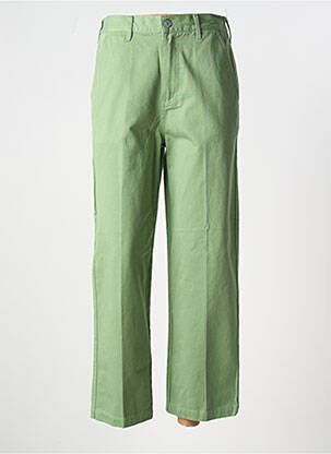 Jeans coupe droite vert OBEY femme