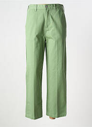 Jeans coupe droite vert OBEY femme