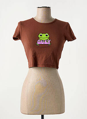T-shirt vert OBEY femme