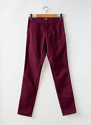 Pantalon chino rouge CARHARTT homme