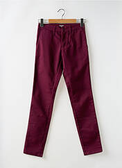 Pantalon chino rouge CARHARTT pour homme seconde vue