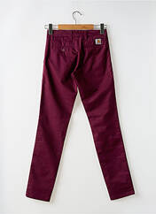 Pantalon chino rouge CARHARTT pour homme seconde vue