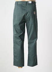 Pantalon droit vert CARHARTT pour homme seconde vue