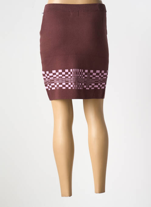 Jupe courte marron OBEY femme