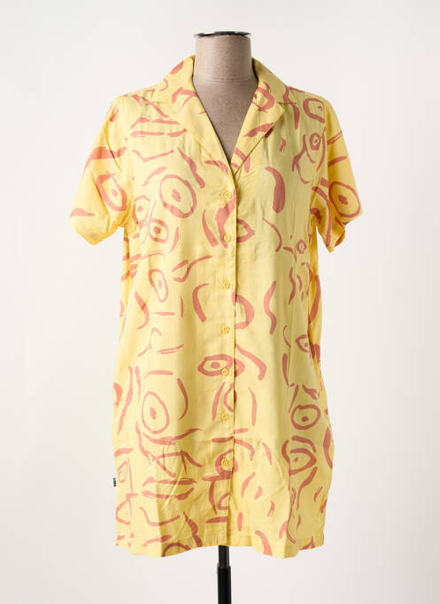 Robe courte jaune OBEY pour femme