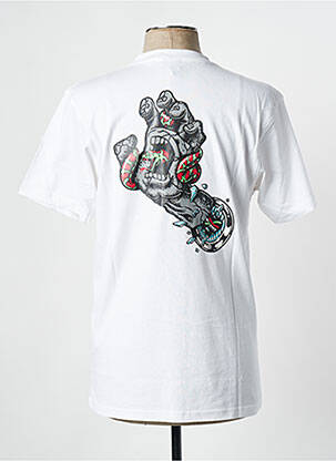 T-shirt blanc SANTA CRUZ homme