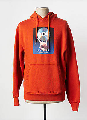 Sweat-shirt orange AVNIER homme