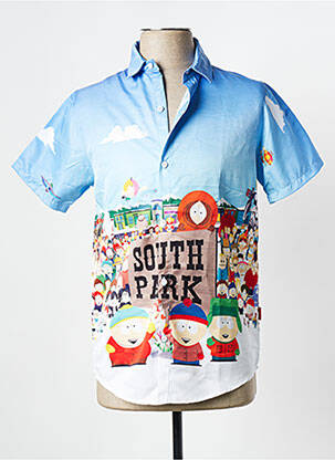 Chemise manches courtes bleu TEALER homme