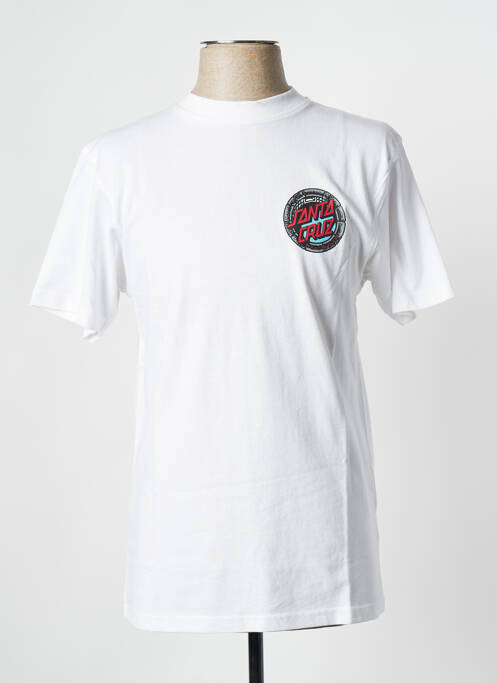 T-shirt blanc SANTA CRUZ pour homme