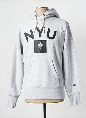 Sweat-shirt gris CHAMPION homme