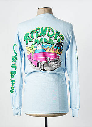 T-shirt bleu RIPNDIP homme