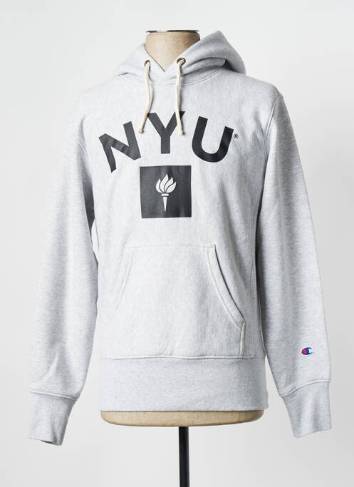 Sweat-shirt gris CHAMPION pour homme