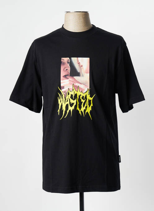 T-shirt noir WASTED PARIS pour homme