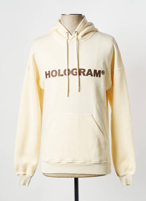 Sweat-shirt beige HOLOGRAM pour homme