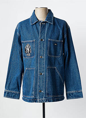 Veste en jean bleu OBEY pour homme