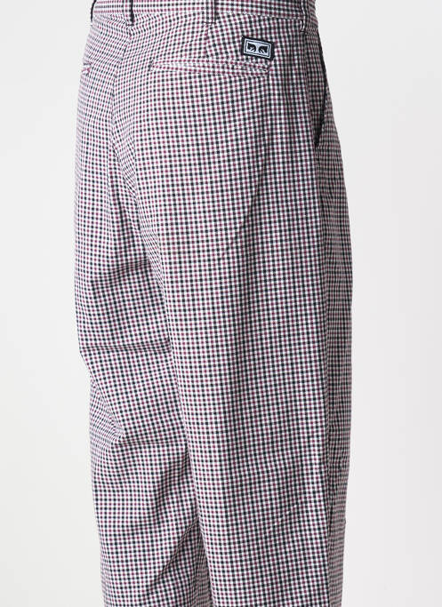 Pantalon chino rouge OBEY homme
