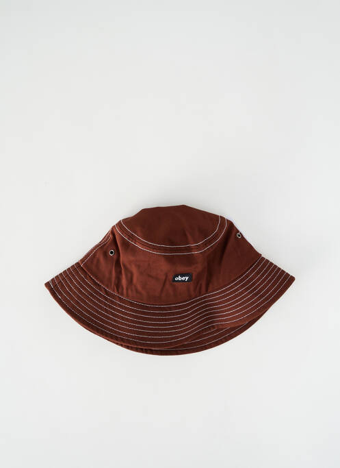 Chapeau marron OBEY pour homme